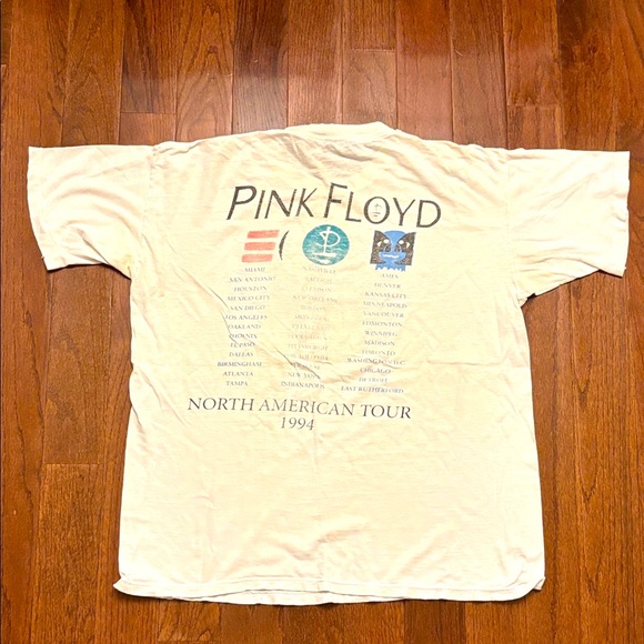Vintage 1994 XL Pink Floyd The Division Bell Tour Concert T-Shirt Brockum Tee - Picture 5 of 6